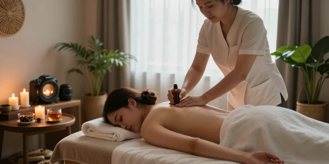 Experience 성북구출장마사지 with a serene massage therapy scene showcasing relaxation and tranquility.