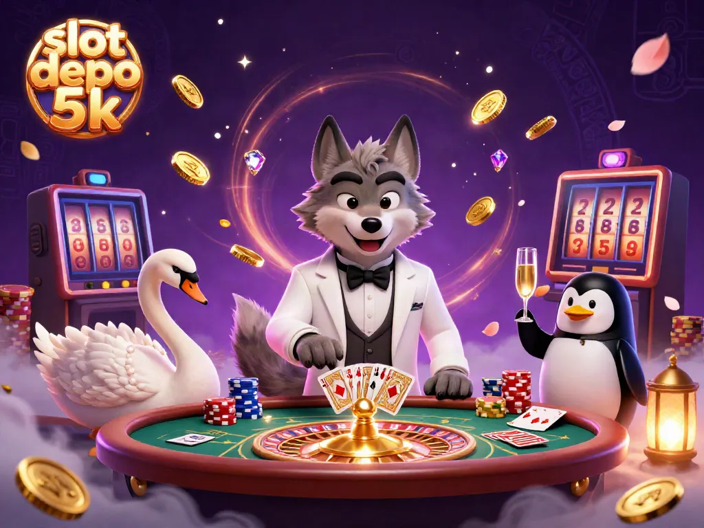 Spin and win with slot depo 5k at the baccarat table, winning coins and joyful moments.