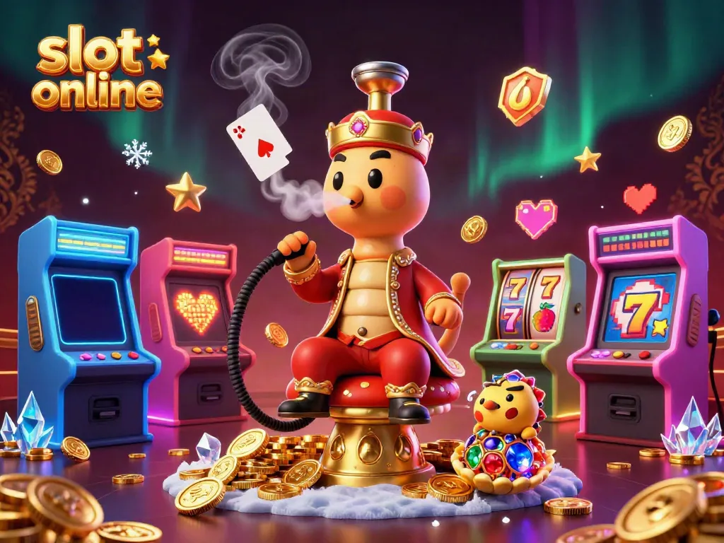 Engaging slot online illustration depicting vibrant characters and casino elements in a dynamic scene.