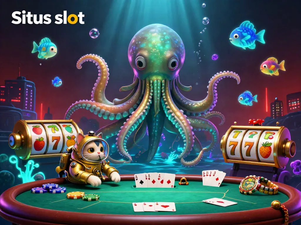 Engage in thrilling gaming experiences at Situs slot with an epic kraken and captivating slots.