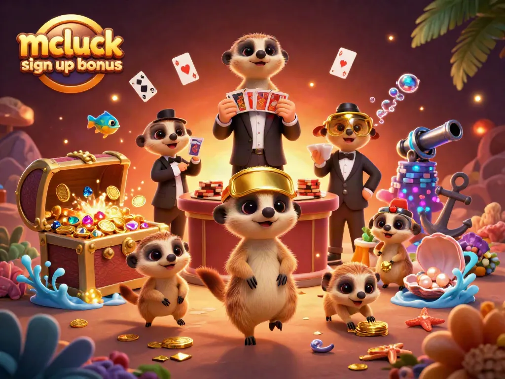 Claim the mcluck sign up bonus with lively meerkats managing their casino adventure.