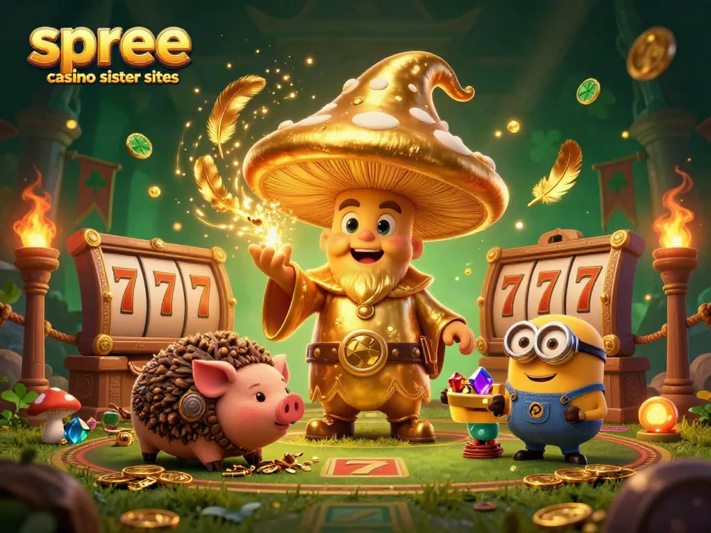 Experience the thrill of spree casino sister sites through dynamic 3D characters and slot game elements.
