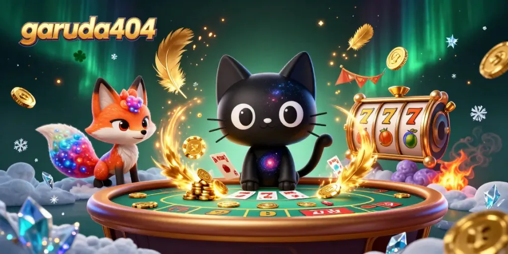 Join the fun with garuda404 as cosmic characters engage in an epic gaming adventure.