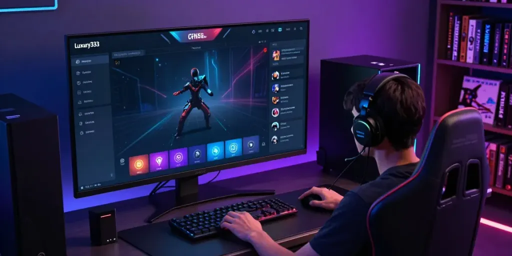 luxury333 interactive gaming platform showcasing sleek design and vibrant graphics