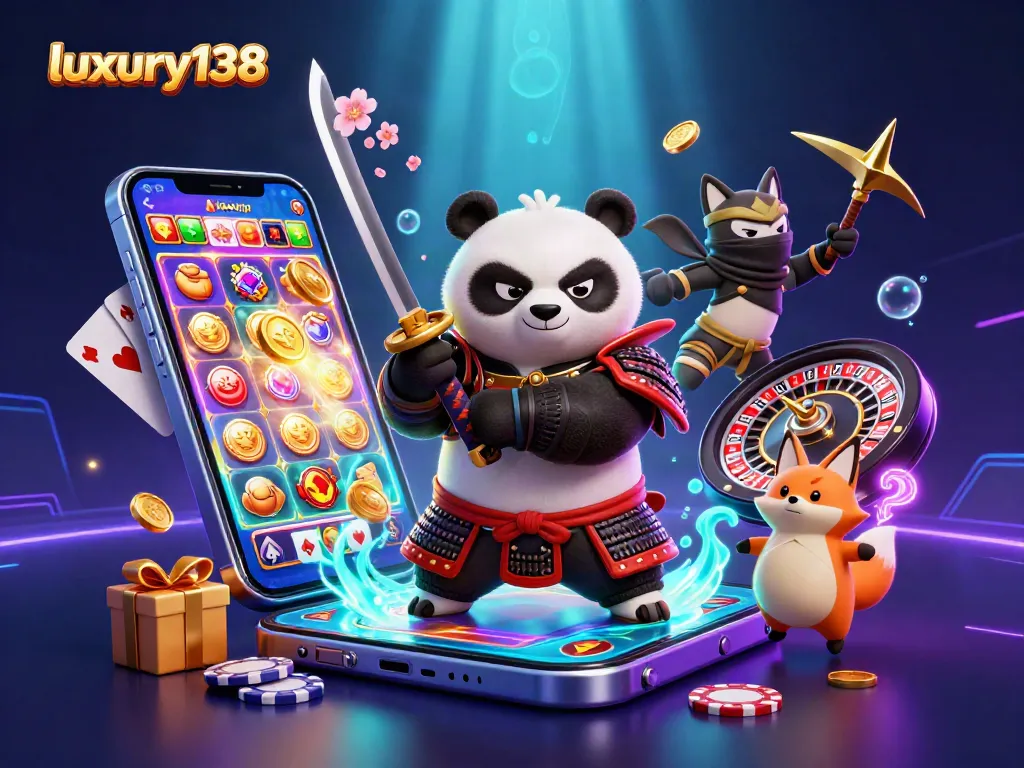 Experience thrilling gameplay with luxury138 featuring captivating characters and vibrant casino elements.